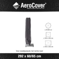 AeroCover Zweefparasolhoes H 292 X 60/65 Cm -Tuinmeubilair aerocover zweefparasolhoes antraciet h292x60 65cm 1000x1000 621e0d6ea877b l