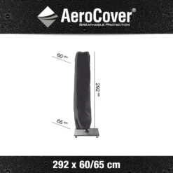 AeroCover Zweefparasolhoes H 292 X 60/65 Cm -Tuinmeubilair aerocover zweefparasolhoes antraciet h292x60 65cm 1000x1000 621e0d6f00df2 l