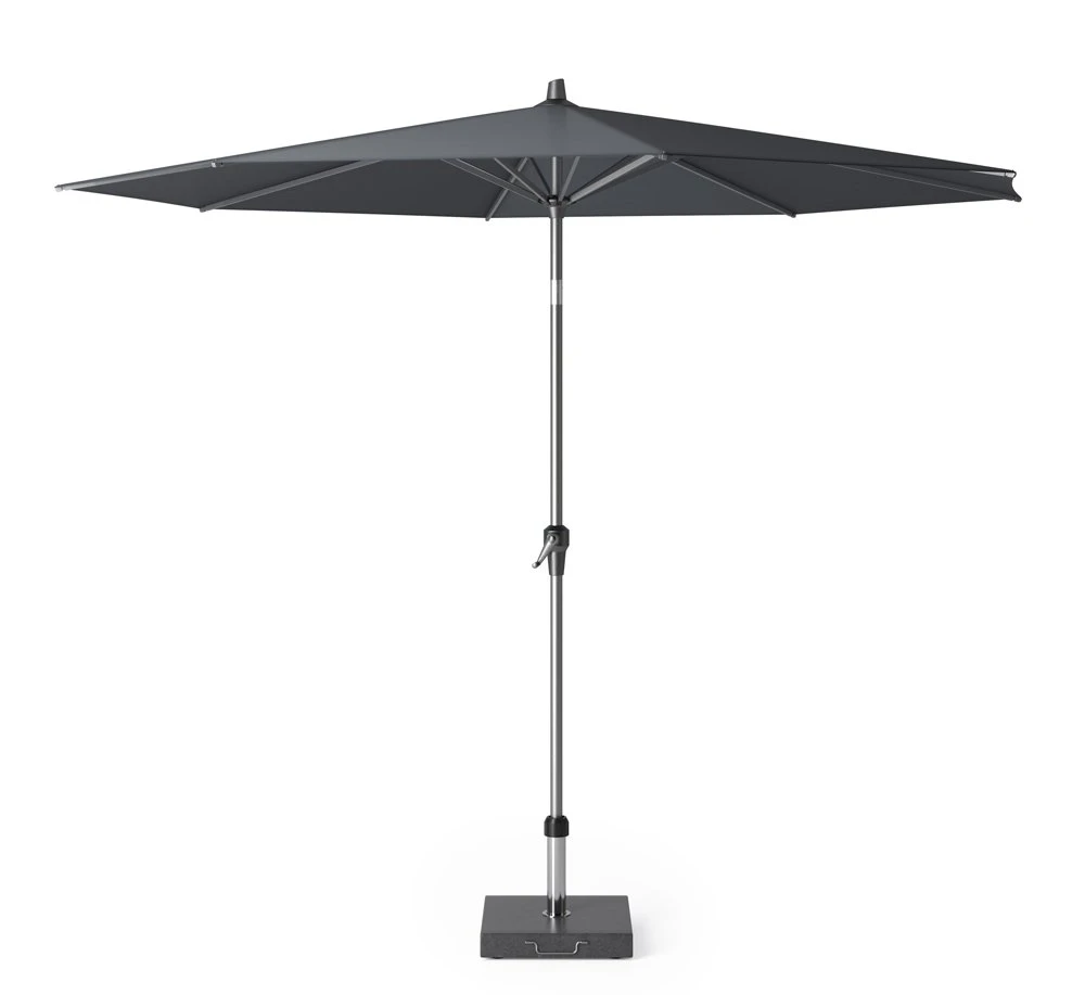 Platinum Middenstokparasol Riva Ø 300 cm Antraciet Platinum Middenstokparasol Riva Ø 300 Cm Antraciet -Tuinmeubilair platinum middenstokparasol riva 300 cm antraciet 1000x917 6218e6803da80 l