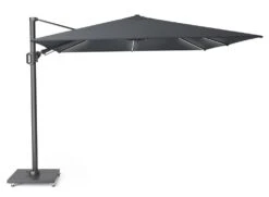 Platinum Zweefparasol Challenger T² Glow 300 X 300 Cm Antraciet