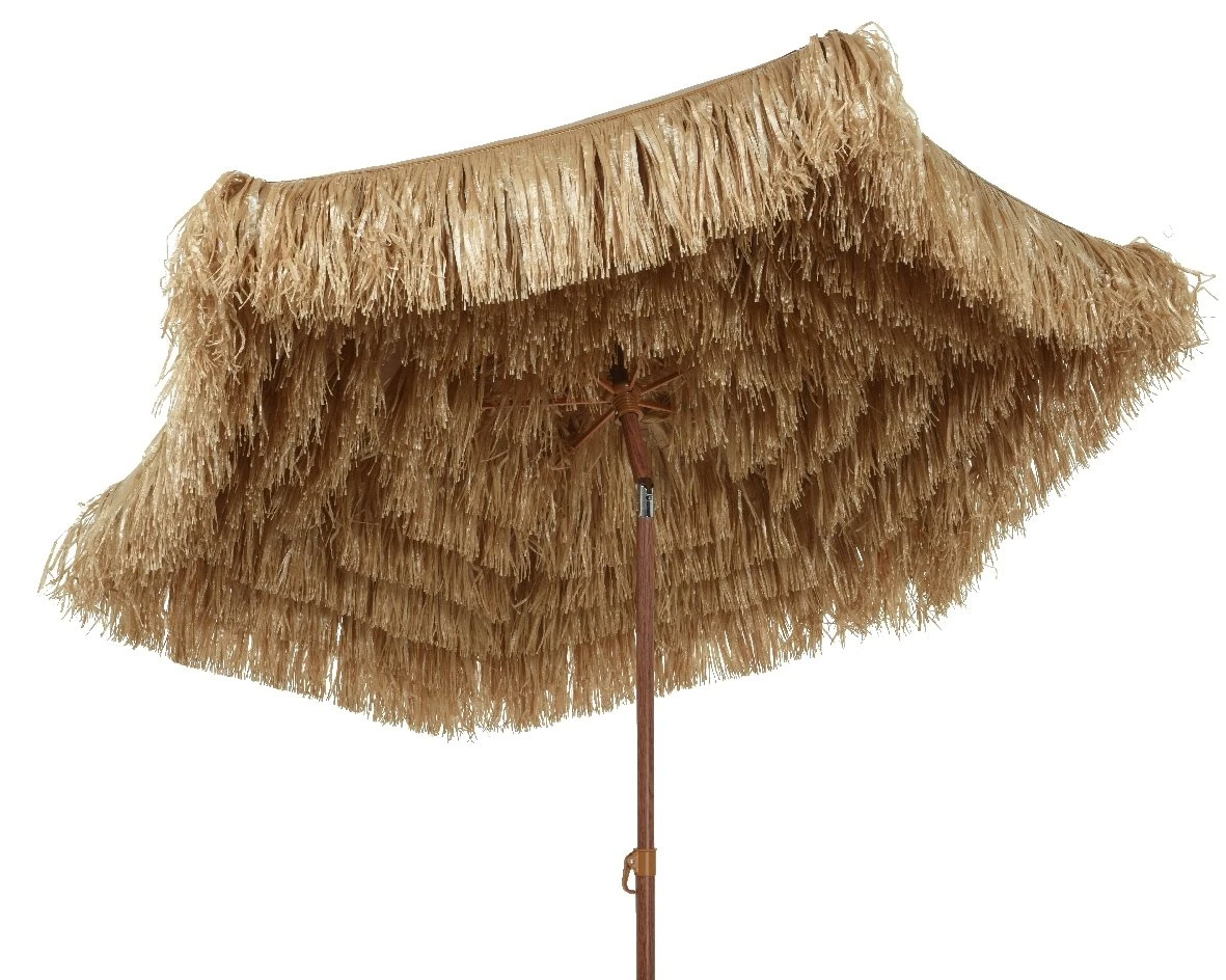Rafia Parasol Natural - Ø 180 x H 210 cm Rafia Parasol Natural - Ø 180 X H 210 Cm -Tuinmeubilair rafia parasol natural 180 x h 210 cm 1181x944 6234691253e56 l