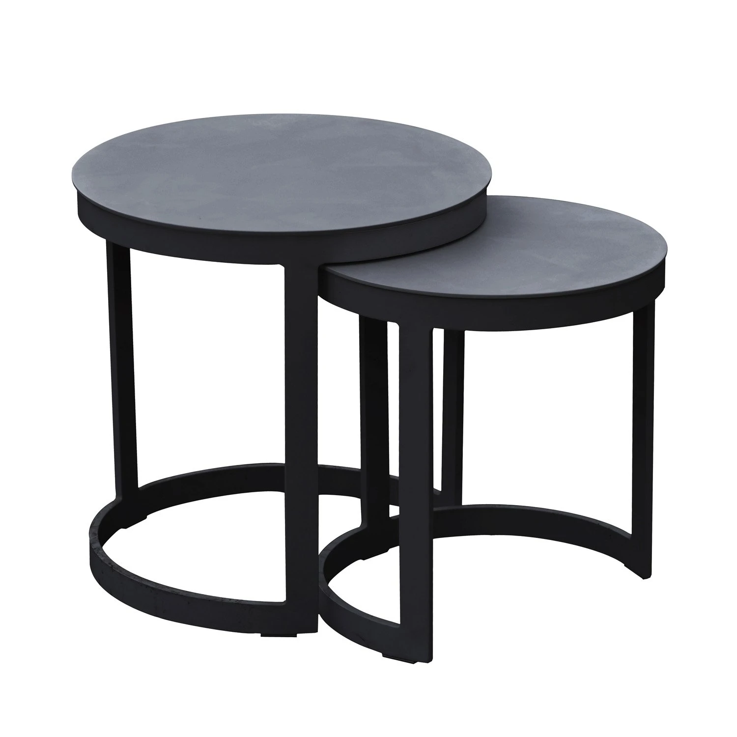 Royal Seasons aluminium bijzettafels Zwart - Set van 2 Royal Seasons Aluminium Bijzettafels Zwart - Set Van 2 -Tuinmeubilair royal seasons aluminium bijzettafels zwart set van 2 1500x1500 641c10e01ae13 l